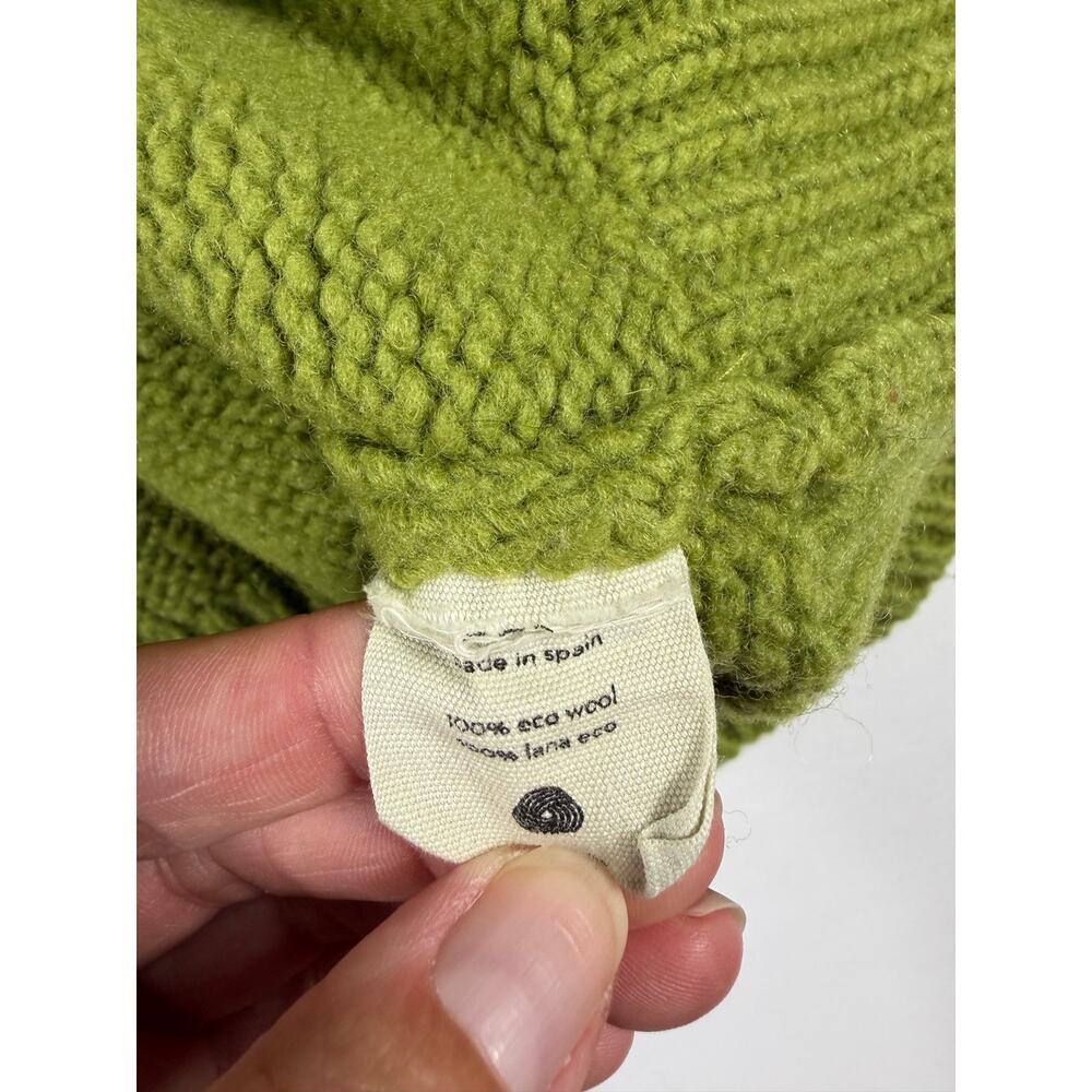 Babaa No17 Women’s Eco Wool Turtleneck Sweater Olivera Green One Size - Picture 12 of 14